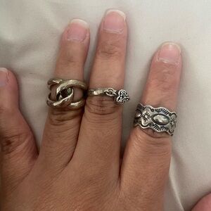 Sterling  Silver Ring Set for Women